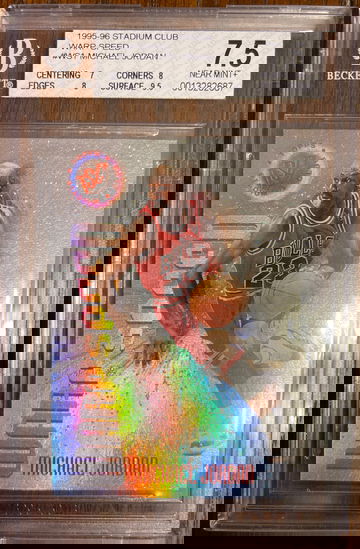 1995-1996 Stadium Club Warp Speed Michael Jordan BGS 7.5 