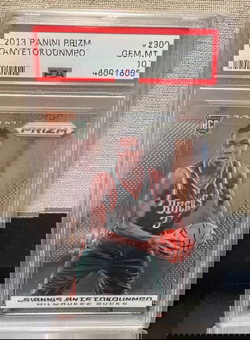 GIANNIS ANTETOKOUNMPO 2013-14 Panini Prizm #290 PSA 10 Gem Mint Rookie RC Bucks