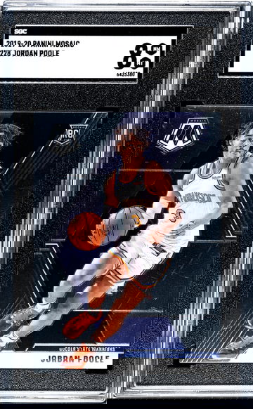 2019-20 Panini Mosaic #228 Jordan Poole SGC 8