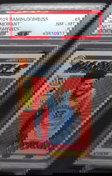 2019 Panini Donruss Net Marvels #9 Ja Morant PSA 8