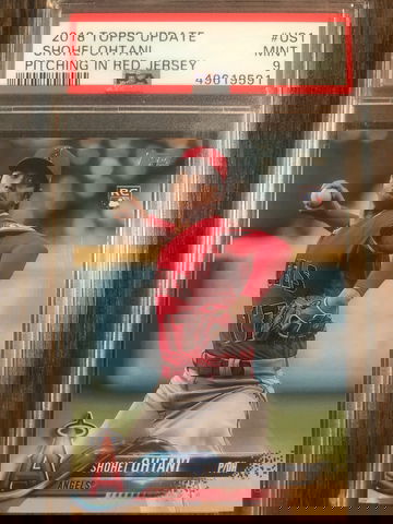 2018 Topps Update Shohei Ohtani PSA 9 Red Jersey 