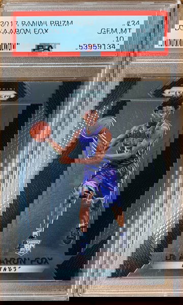 2017 Panini Prizm De'Aaron Fox PSA 10 Gem Mint