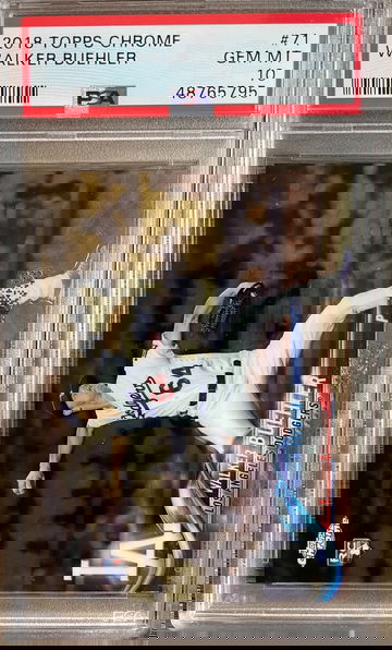 2018 Topps Chrome Walker Buehler PSA 10 Gem-Mint