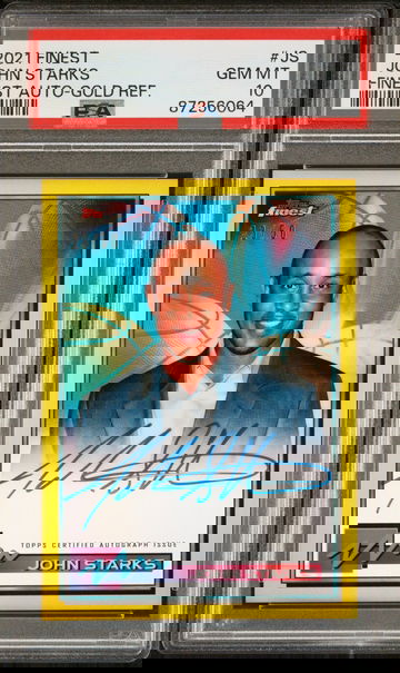 2021 Topps Finest John Stark’s /50 Gold Refractor Auto PSA 10