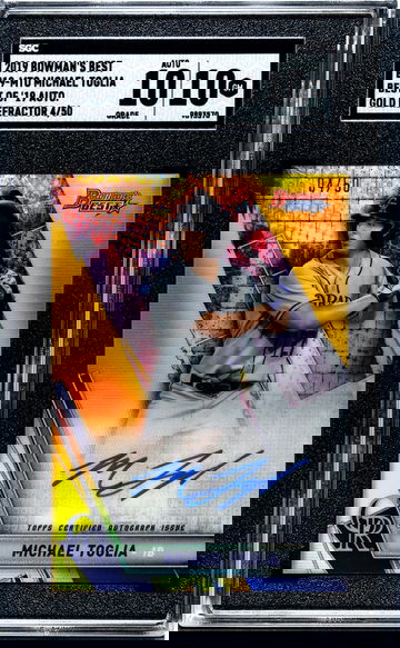 2019 Bowman's Best #B19-MTO Michael Toglia Best Of '19 Auto. Gold Refractor /50 SGC 10