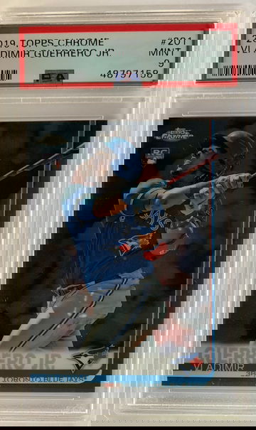 2019 Topps Chrome #201 Vladimir Guerrero Toronto Blue Jays Rookie PSA 9 MINT