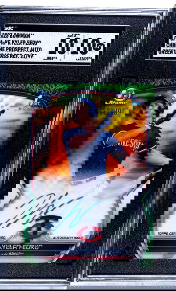 2023 Bowman Kyle Fedko Green Grass Refractor Auto SGC 10/10