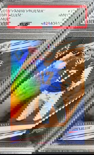 2019 Panini Phoenix - Josh Allen #7 Orange /99 SP Buffalot Bills PSA 9 MINT