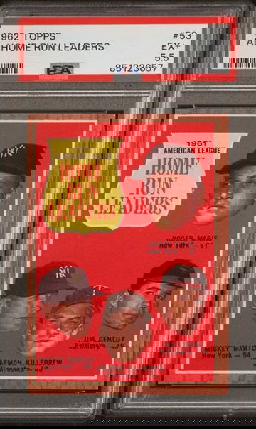 1962 Topps AL Home Run Leaders #53 PSA 5.5 [BL-2C.14]