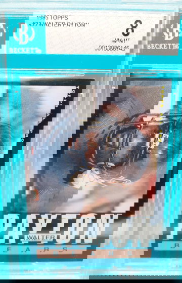 1985 Topps #33 Walter Payton BGS 8 Centered 