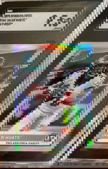 2020 Donruss Optic Jalen Hurts RC Holo Prizm SGC 9.5