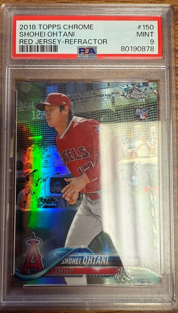 2018 TOPPS CHROME SHOHEI OHTANI SP PSA 9