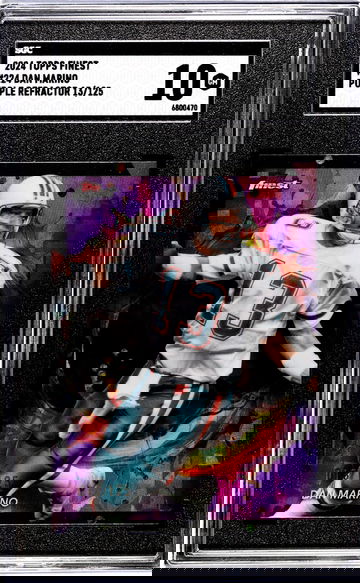 2024 Topps Finest #224 Dan Marino Purple Refractor /125 SGC 10