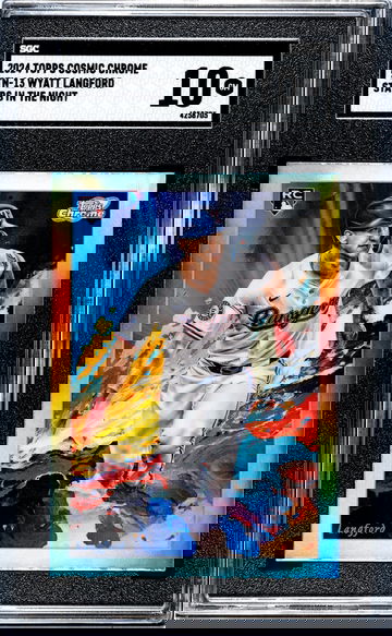 2024 Topps Cosmic Chrome #STN-13 Wyatt Langford Stars in The Night SGC 10