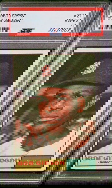 1961 Topps Bob Gibson #211 PSA 4 [BL-1.31]