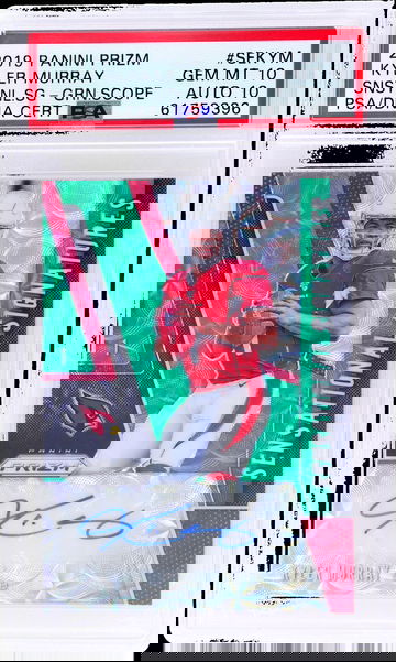 2019 Panini Prizm Sensational Signatures Green Scope Prizm Kyler Murray #2 /75 /41 PSA 10