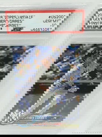 2018 topps uddate gleyber torres psa 10