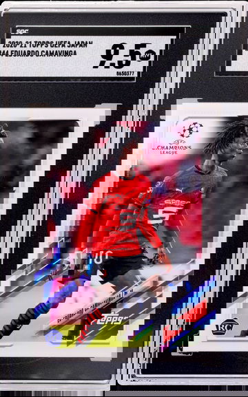 2020-21 Topps UEFA Japan Eduardo Camavinga #44 RC SGC 9.5