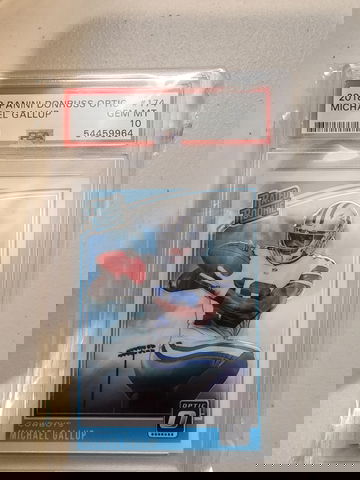 2018 optic  Michael Gallup rc psa 10