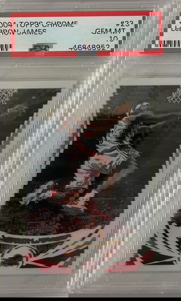 2004 Topps Chrome Lebron James PSA 10