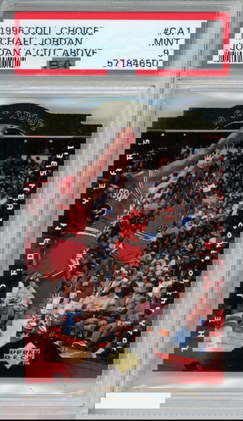 1996 COLLECTORS CHOICE MICHAEL JORDAN #CA1 JORDAN A CUT ABOVE PSA 9 MINT