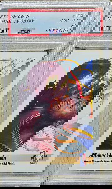 1991 Skybox Michael Jordan #334 PSA 8 NM-MT