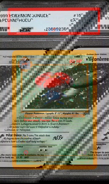 1999 Pokemon Jungle Holo Vileplume #15 PSA 5
