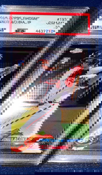 Ronald Acuna 2018 Topps Chrome #193 PSA 10