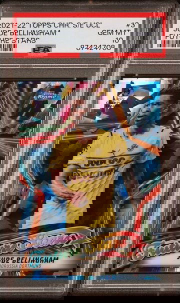 2021-22 Topps Chrome Sapphire Jude Bellingham Future Stars PSA 10