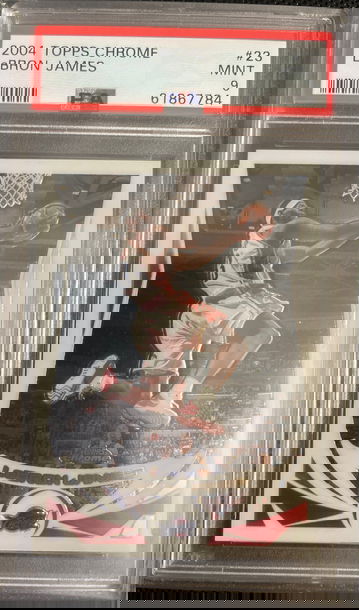 2004 Topps Chrome LeBron James PSA 9 MINT