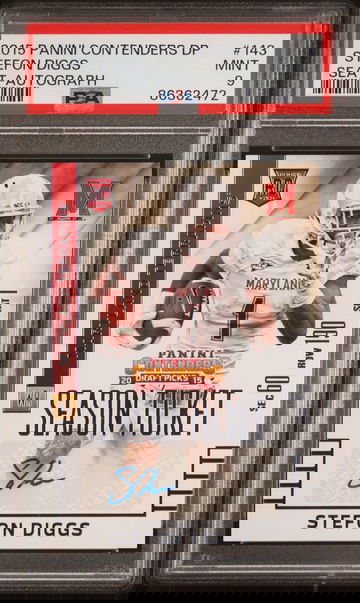 STEFON DIGGS 2015 Panini Contenders Draft Picks Season Ticket Auto RC