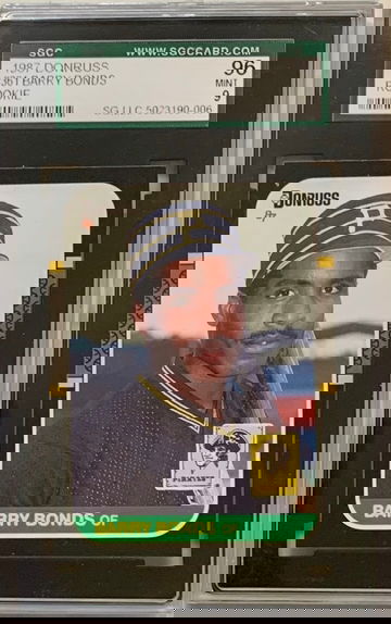 1987 Barry Bonds Donruss Rookie RC #361 SGC 96 MINT 9