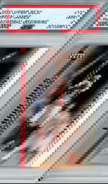 LEBRON JAMES 2003 Upper Deck Phenomenal Beginning #12 PSA 9 Mint Cavs Lakers Heat