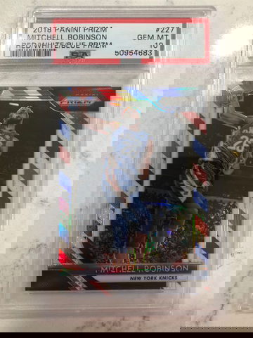 2018 panini prizm Mitchell Robinson red white blue psa 10