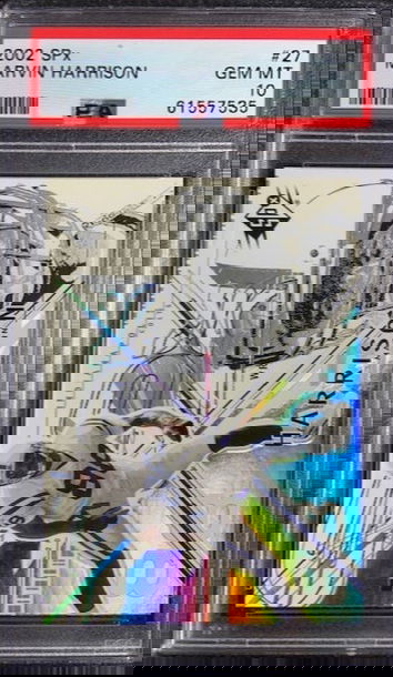 2002 Upper Deck SPx Marvin Harrison #27 Colts HOF PSA 10 Gem Mint Pop 1