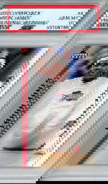 LEBRON JAMES 2003 Upper Deck Phenomenal Beginning #4 PSA 10 Gem Mint Cavs Lakers Heat