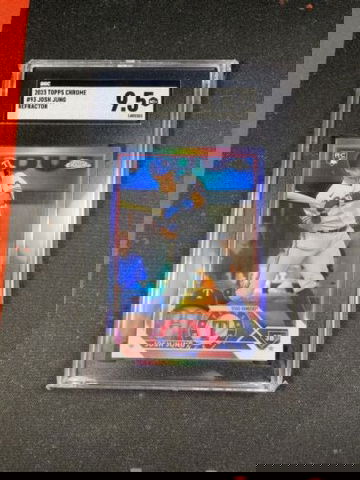 2023 Topps Chrome Josh Jung Refractor Rookie SGC 9.5 Texas Rangers #93
