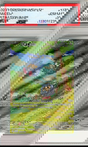 2023 POKEMON MEW EN-151 TANGELA #178 ILLUSTRATION RARE PSA 10