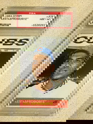 1964 Topps #252 Ken Aspromonte PSA 8 NM-MT CUBS 