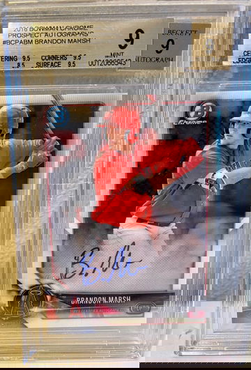 2018 Bowman Chrome Brandon Marsh Auto BGS 9/9