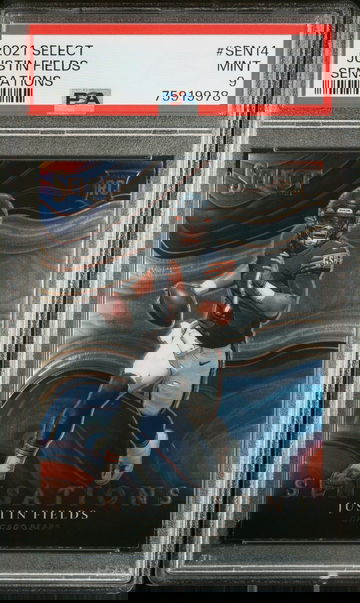 2021 PANINI SELECT SENSATIONS JUSTIN FIELDS #SEN14 RC ROOKIE PSA 9