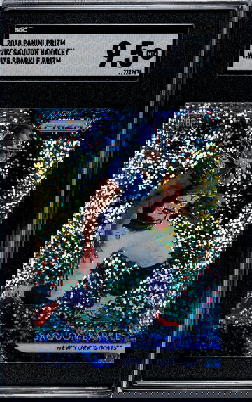 2018 Panini Prizm Saquon Barkley White Sparkle SSP Rookie SGC 9.5