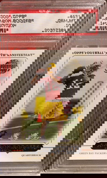 2005 Topps Aaron Rodgers 1st First Edition PSA 10 Gem-Mint