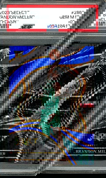2023 Select Brandon Miller Rookie Blue Flash /99 PSA 10