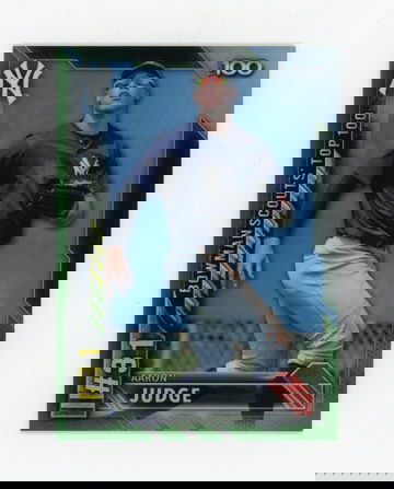 AARON JUDGE 2016 Bowman Chrome Green Refractor Rc Scout's Top 100 #76/99