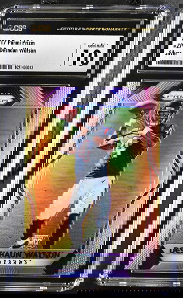 Deshaun Watson Rookie Silver Prizm CSG 10