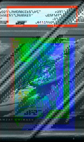 KHAMZAT CHIMAEV BLUE FLUX ROOKIE PSA 10