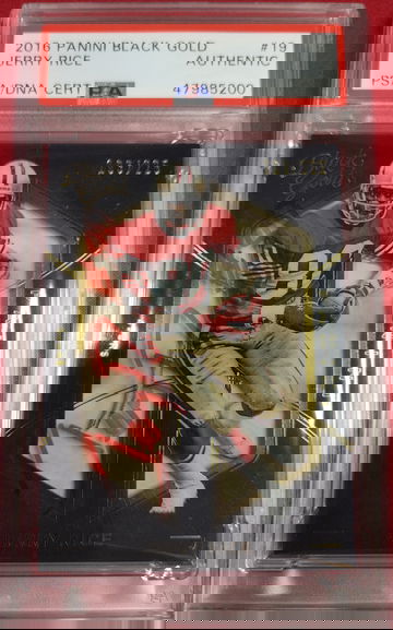 2016 Black Gold Jerry Rice Autographed 193/225 San Francisco 49ers