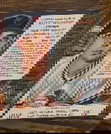 1953 Red Man #21 Hoyt Wilhelm with Tab Ex Mt