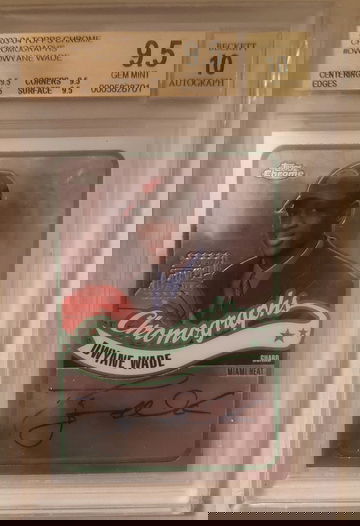 Dwyane Wade Topps Chrome Autographs Rookie